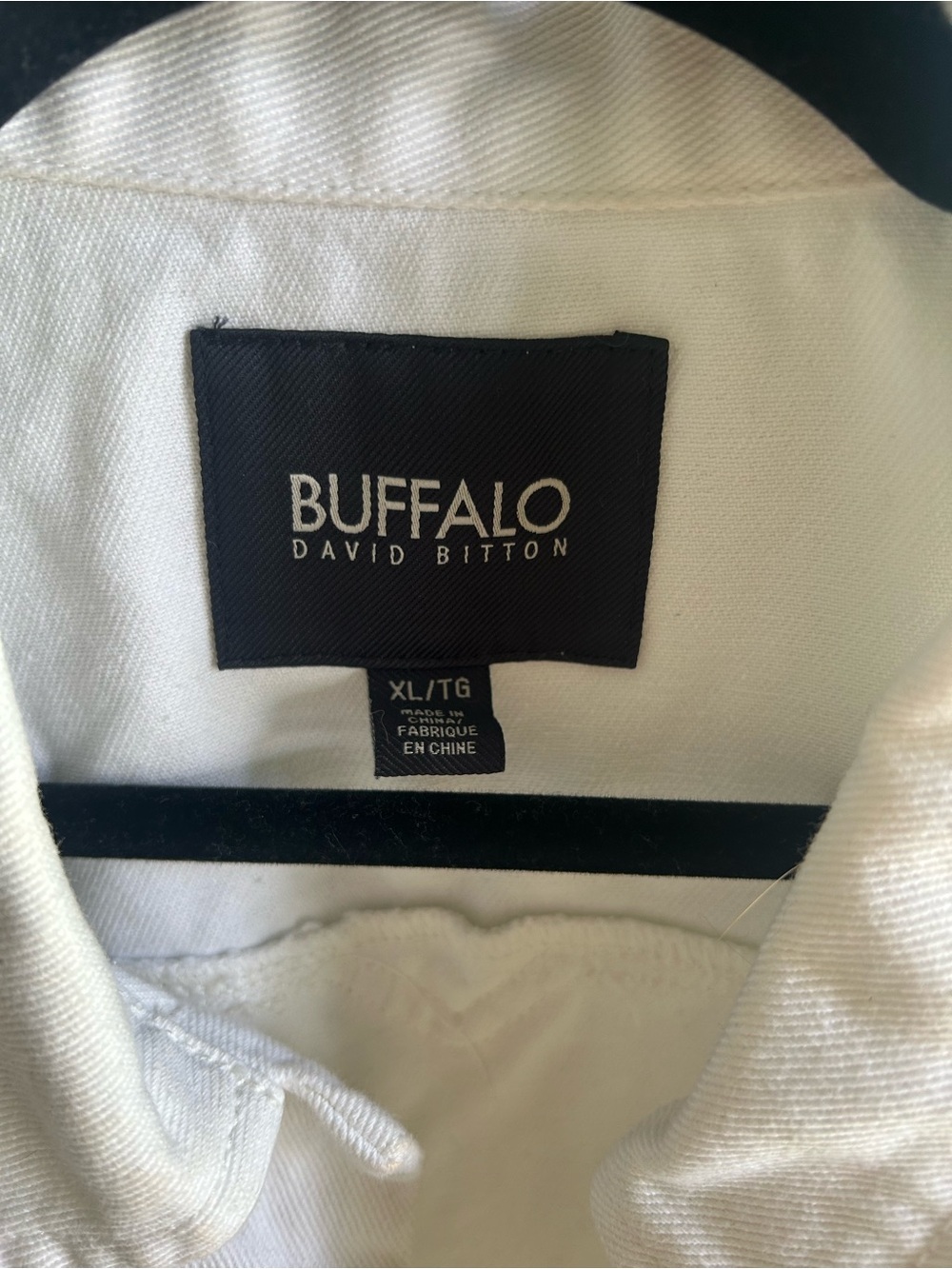 BUFFALO David Bitton Raw Hem Denim Western Sleeveless White Vest Cotton Women XL - Picture 6 of 7